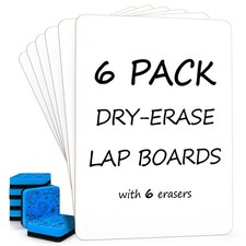 6 Pack Small White Board Dry Erase Boards Classroom Pack Mini White Boards 9"...