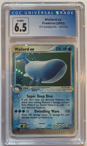 Wailord ex graded CGC 6.5 for sale on eBay