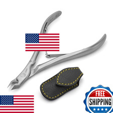 GERMANIKURE Tapered Professional Cuticle Trimmer - 1/2 Half Jaw Nipper - Ethical