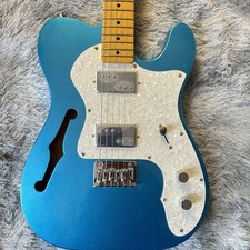 Sky blue TL Style Blue Electric Guitar Maple fingerboard Semi-hollow Body