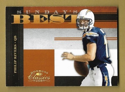 PHILIP RIVERS 2008 DONRUSS PLAYOFF SP INSERT CARD #'D /100 NFL STAR!