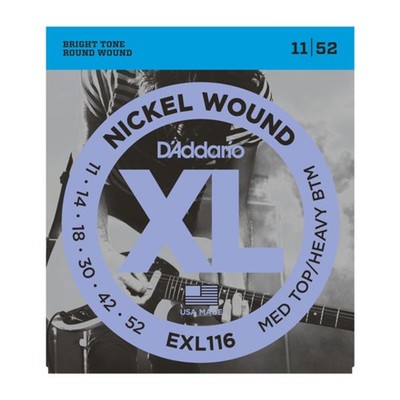 D'Addario EXL116 11-52 Nickel Wound - E-Gitarrensaiten