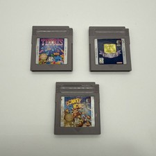 Nintendo Game Boy 3-Game Lot: Donkey Kong / Tetris / Game & Watch Gallery Tested