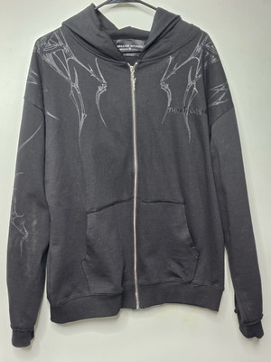 Breathe Divinity Zip Up Blackred Hoodie L