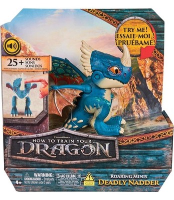 How to Train Your Dragon Roaring Minis DEADLY NADDER Interactive Action figure