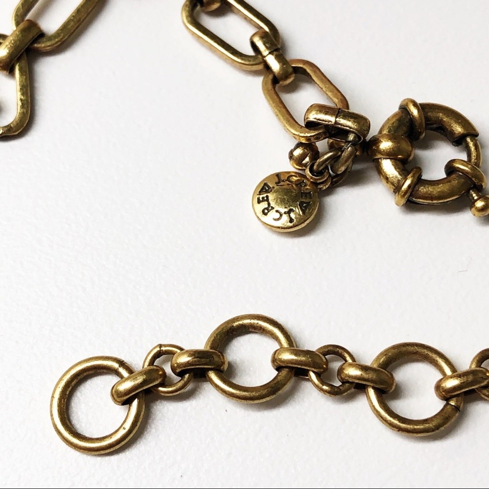 J. Crew Tortoise Shell Crystal Statement Necklace - image 8