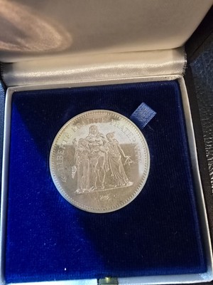 50 Francs Argent  Hercule 1975 Magnifique 