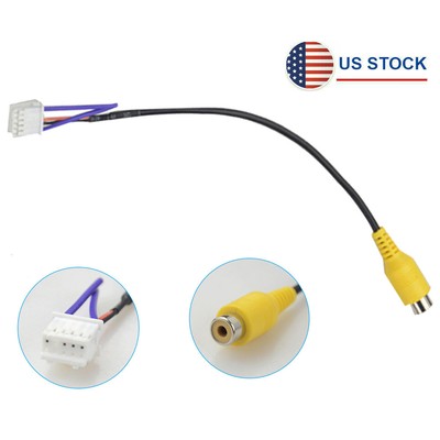 10Pin Rear View Backup Camera Cable Adapter RCA For Car Android Stereo Radio DVD