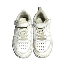 Nike Court Borough Low 2 Kids Shoes Triple White Low Top Sneakers