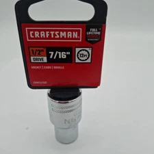 CRAFTSMAN Shallow Socket SAE 1/2" Drive 7/16" 12 Point CMMT47501