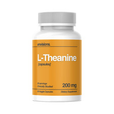L-Theanine 200mg Capsules - Vegetarian, Stress, Sleep, Relaxation, Calm