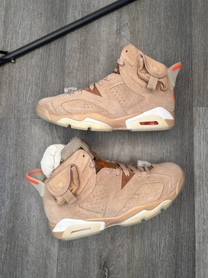 Nike Air Jordan 6 Retro Travis Scott British Khaki Men's size 8.5 authentic