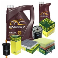 Inspektionspaket 6L Mannol Energy 5W-30 FüR Renault Laguna II Grandtour 3.0 V6