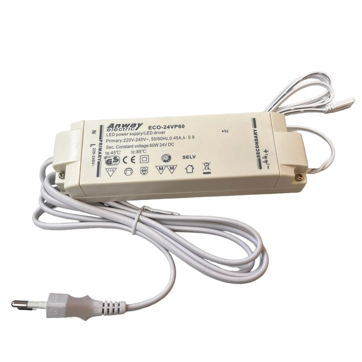 60W 12 V 5A Netzteil Transformator für Universal-Ladegerät für LED-Streifen 2835/3528/5050, Notebook, MiniPC, TV-Monitor, PicoPSU, ATX, Router, TFT-LCD, Bildschirm, HD