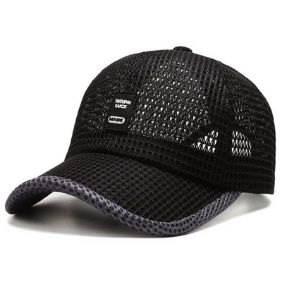 Men's Breathable Mesh Baseball Cap Summer Outdoor Hat Trucker Cap Gym Fun Gift
