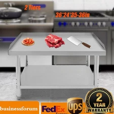 Commercial Work Table Work Table With Backsplash Prep Table For Kitchen, Laundry