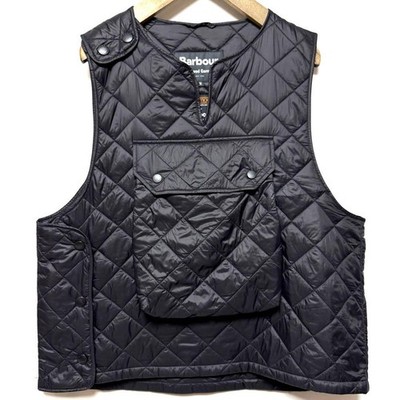 ENGINEERED GARMENTS x Barbour Black Pop Quilted Vest Size M