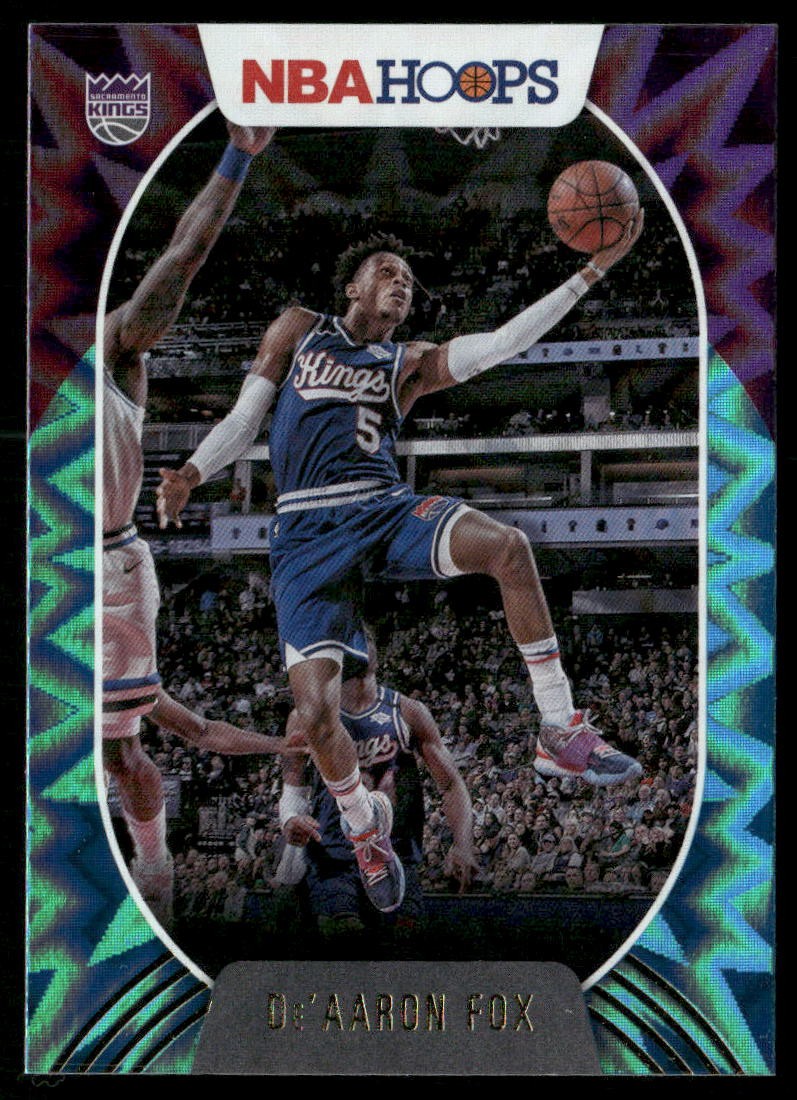 2020-21 Hoops #89 De'Aaron Fox Teal Explosion