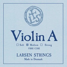Larsen Violin A String 4/4 Size Aluminum Wound, Medium Gauge, Ball End