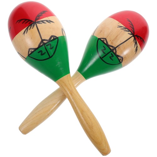 2 Pcs Holz-Maraca Kind Orff Perkussionsspielzeug Schlaginstrument - Bild 12 von 12