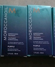 Moroccanoil Treatment Purple Hair Oil for Blonde Hair Care, 1.7 Fl. Oz. Lot Of 2