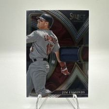 Jim Edmonds 2023 Panini Select Swatches Relic Patch Cardinals.  Silver SS-JE