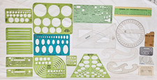 Vintage Lot 19 Mechanical Electrical Drafting Templates Berol Pickett Staedtler