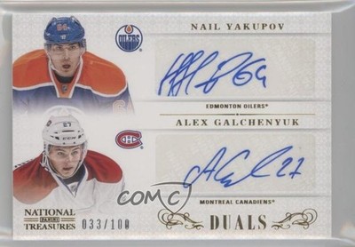 2013 Panini National Treasures Duals /100 Alex Galchenyuk Nail Yakupov Auto 1pc9