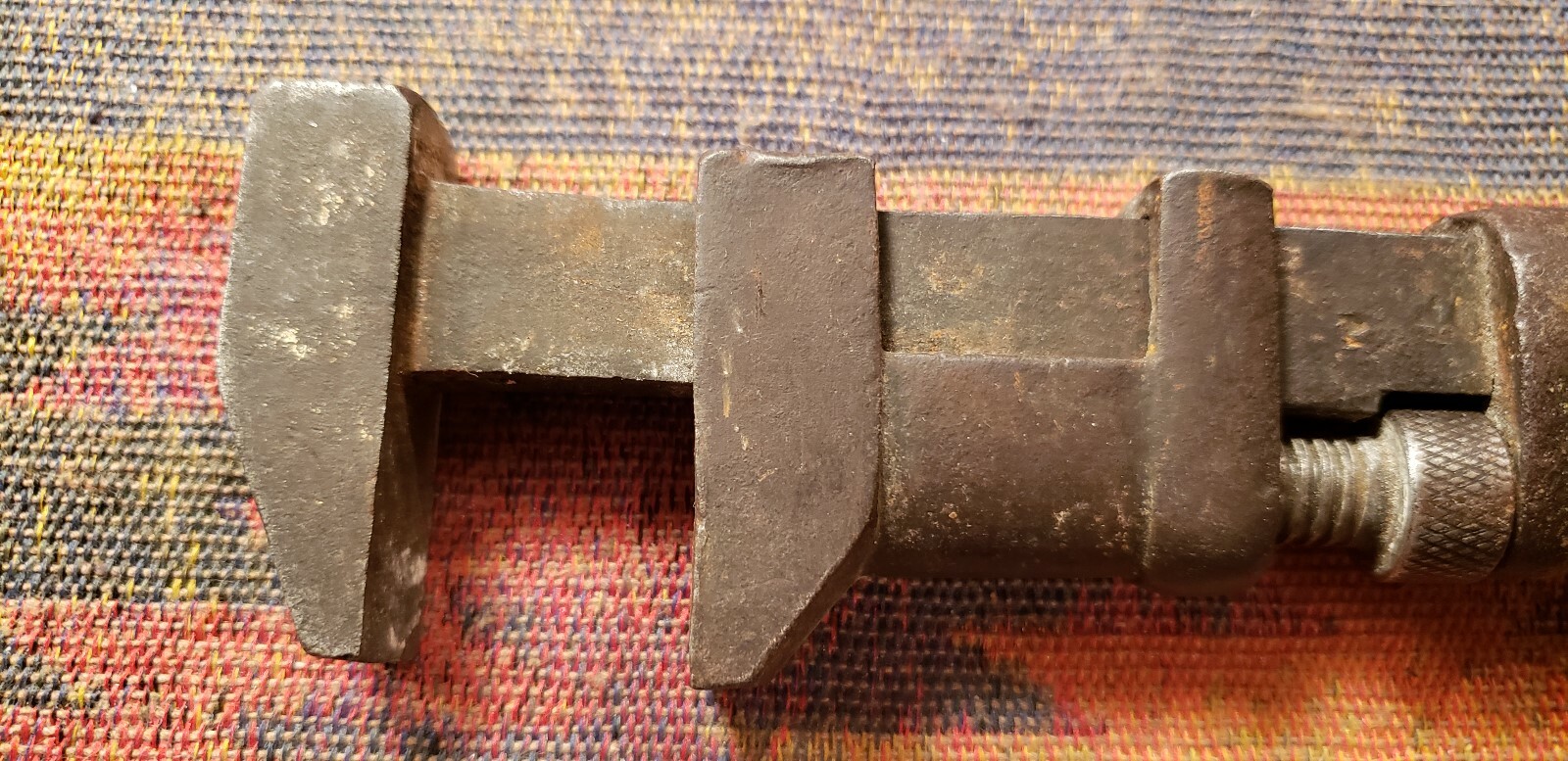 Antique Tools Adjustable Monkey WRENCH • COES 1880 VINTAGE Railroad