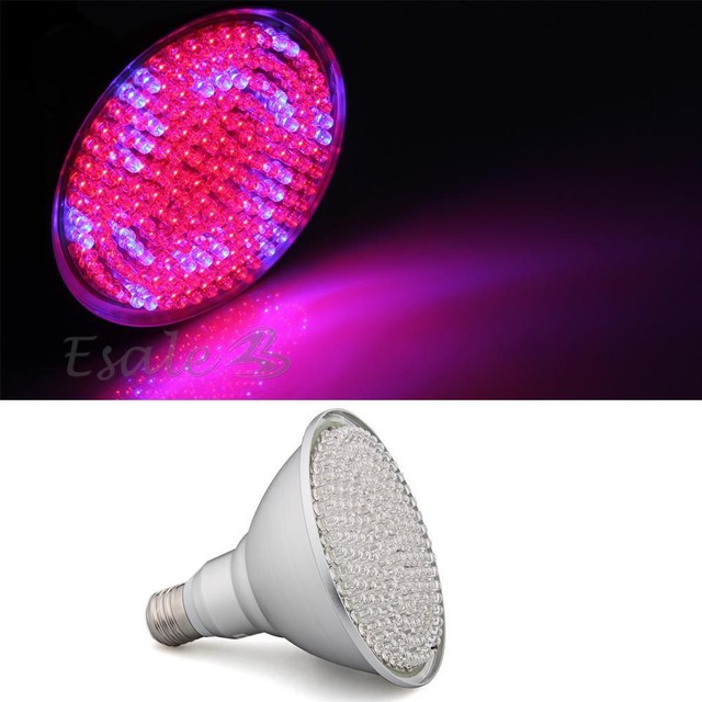 E27 168 LED Pflanzenlampe Pflanzen Wachstumslampe PAR38 Grow Licht 8W AC 220V
