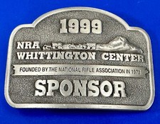 NRA Whittington Center 1999 Sponsor National Rifle Association belt buckle