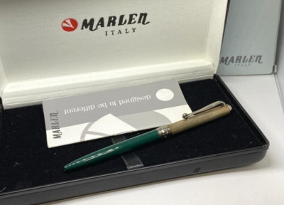 MARLEN Green Staring Silver 925 Ballpoint pen(M05 106SB) wz/Box&Manual Vintage