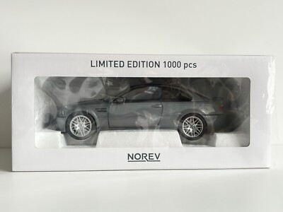 Extrem Selten 1:18 Norev 2003 BMW E46 M3 CSL in Grau Limited Edition!!