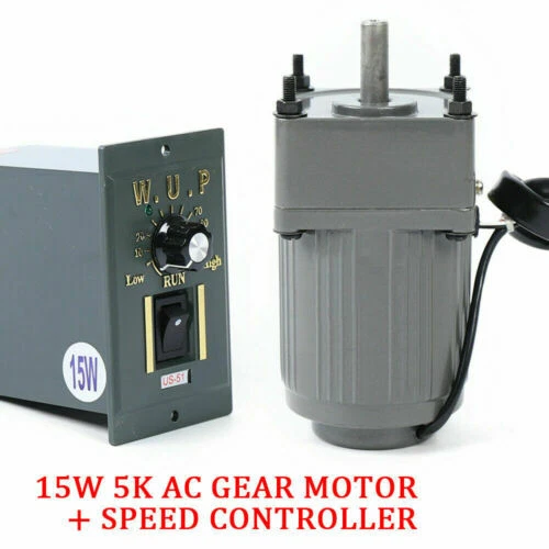 110V Gear AC Motor Reduction Gearbox w/ Speed Controller Single-phase 270RPM/min - Image 2 of 4