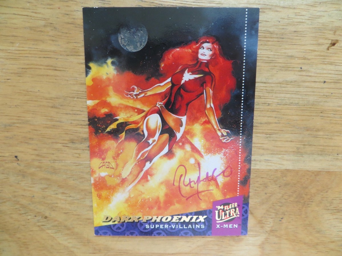 1994 VINTAGE MARVEL '94 FLEER ULTRA X-MEN DARK PHOENIX CARD SIGNED