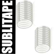 20 rolls Heat resistant Tapes sublimation Press Transfer Thermal 6mmx30m CLEAR