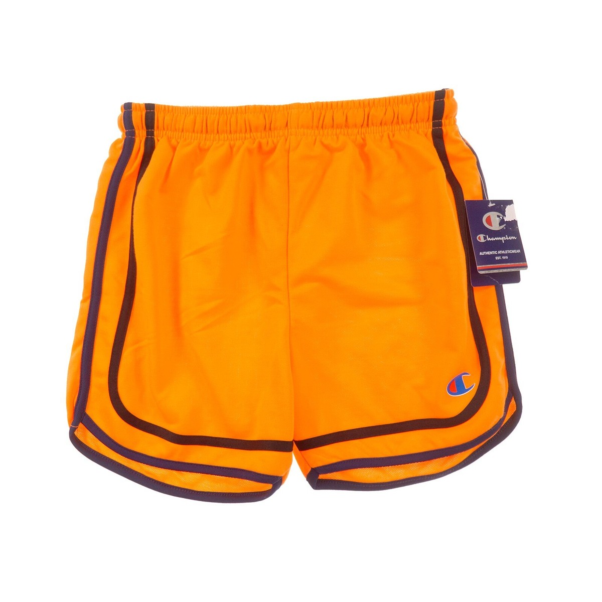 Champion Orange Activewear Shorts Womens Large Pull On Drawstring