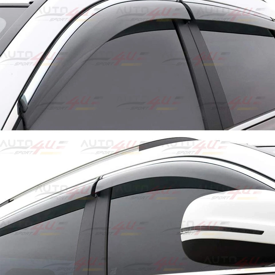 4PCS Window Vent Visors Sun Rain Guards Shade For Honda CR-V CRV 2017-2021 - Image 2 of 4
