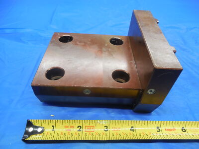 CNC LATHE BOLT ON TOOL BLOCK HOLDER ABOUT 65 X 63 mm BOLT HOLE PATTERN