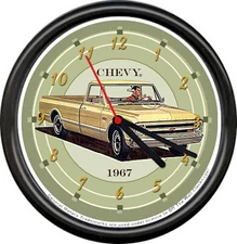 Licensed 1967 Chevy Pickup Truck Vintage Chevrolet General Motors Wall Clock