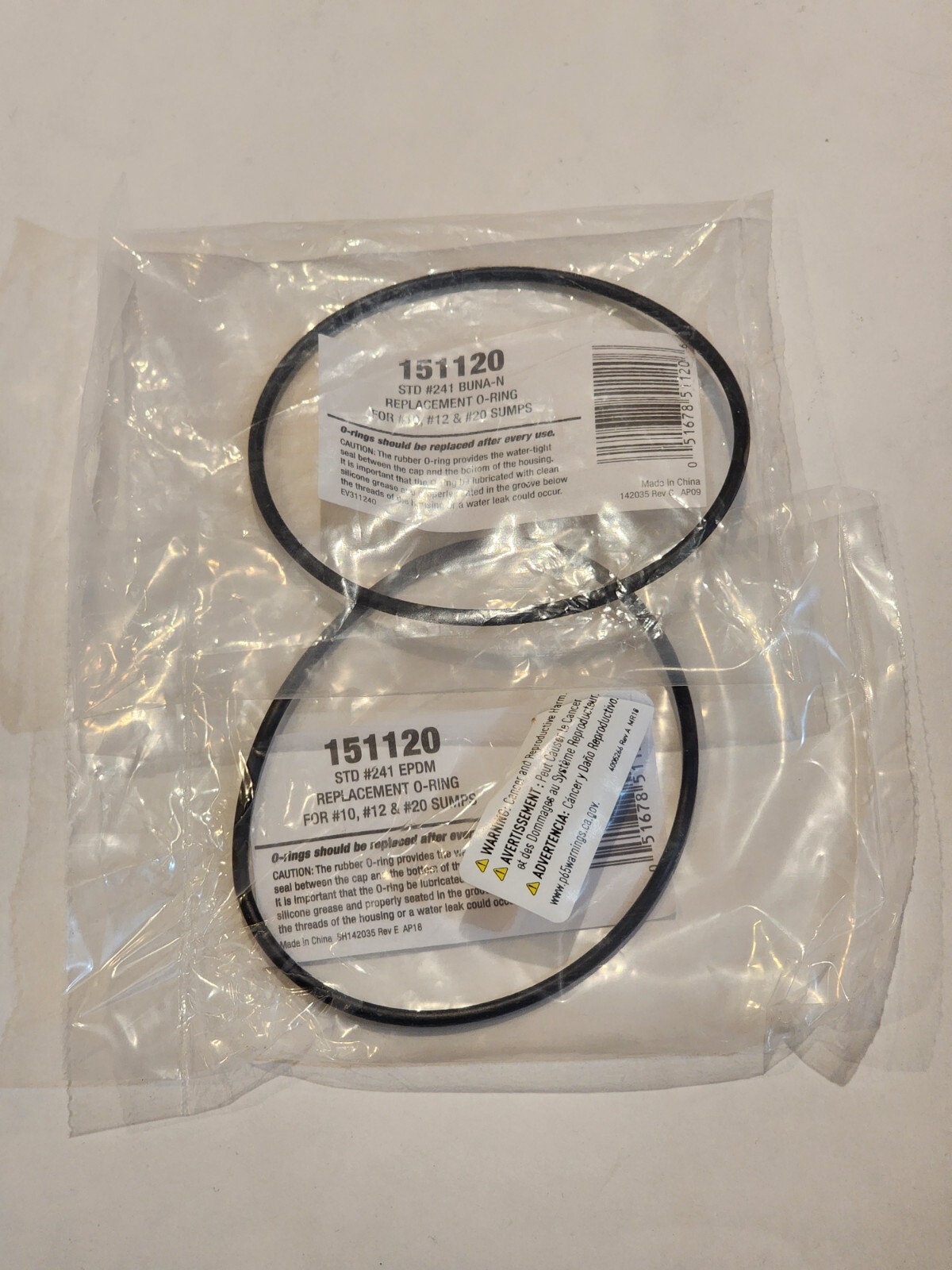 HAKATOP 5-Pack 151120 OR-34 O-Ring Replacement for Pentek/Pentair