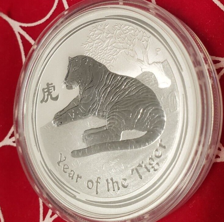 2010 Australia Year of TIGER Series 🐯 1 Oz .999 Silver Coin BU