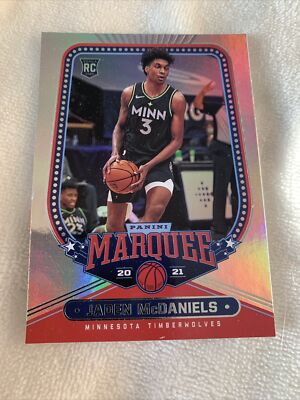 2020-21 Panini Chronicles Marquee Jaden McDaniels RC ROOKIE #238