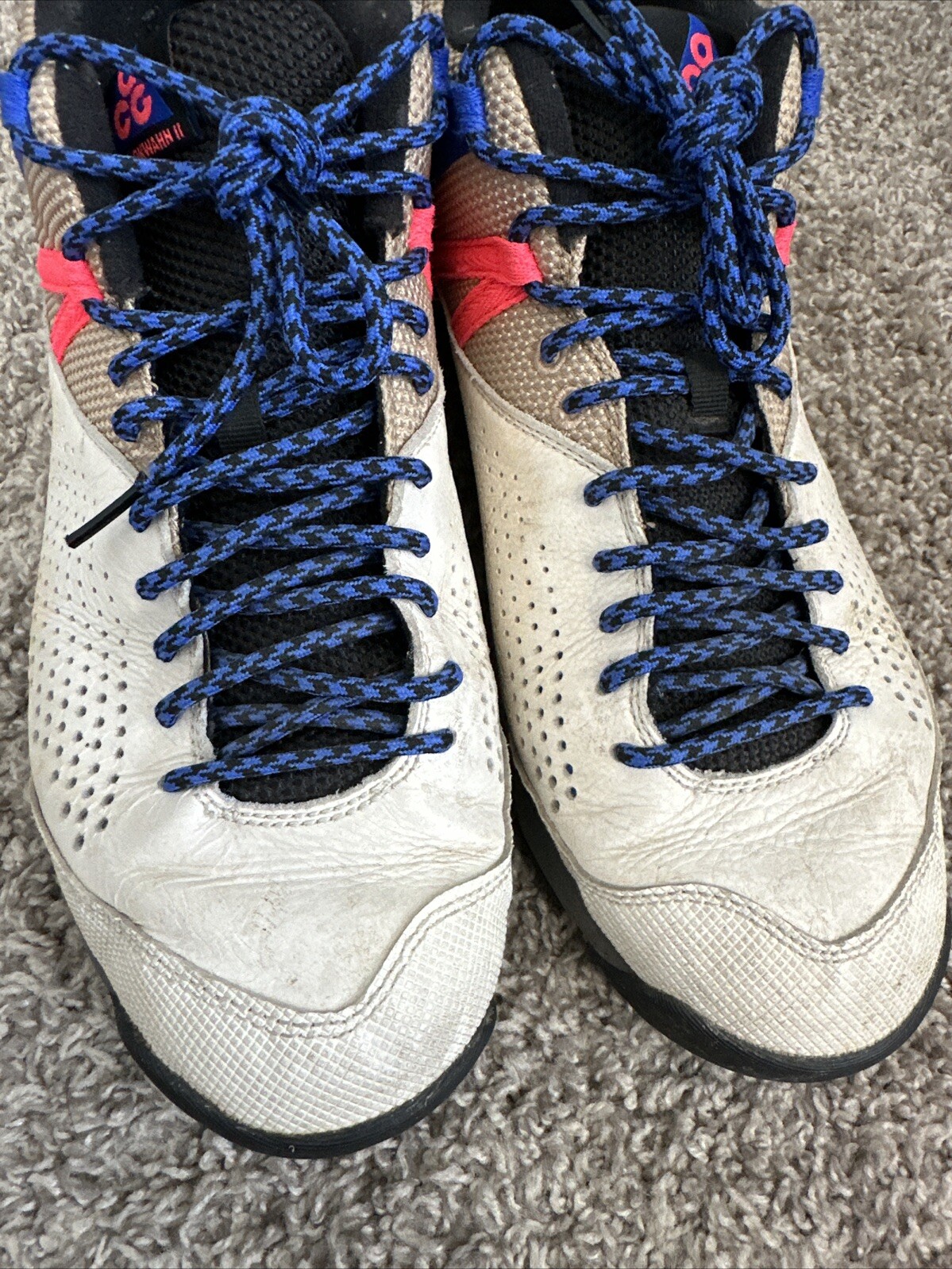 Nike Okwahn 2 II ACG Sail Racer Blue Pink 2018 Mens Size 11 Shoes #525367-100 image 7