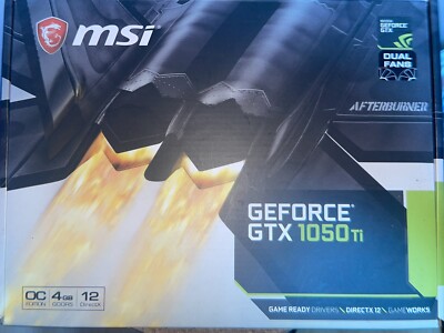 MSI GeForce GTX 1050 TI 4GT OC 4GB GDDR5 Graphics Card (V809-2277R)