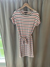 Banana Republic Red White Blue Stripe Dress Sz XS Petite