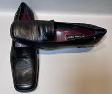 Vintage Etienne Aigner "Status" Leather 2" Heel Slide On, Pumps Size 10M Black