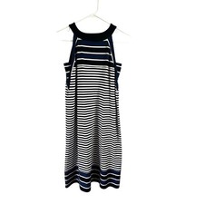J.Jill Wearever Collection Striped Shift Dress Size XS Midi Striped