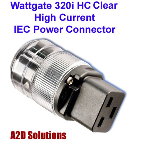 CLEARENCE - Wattgate 320i HC High Current IEC AC Power Connector - CLEAR - 第 1/1 張圖片