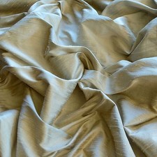 Iridescent Opal Gray Dupioni 100 Silk Fabric, 44" Wide, By The Yard S-147